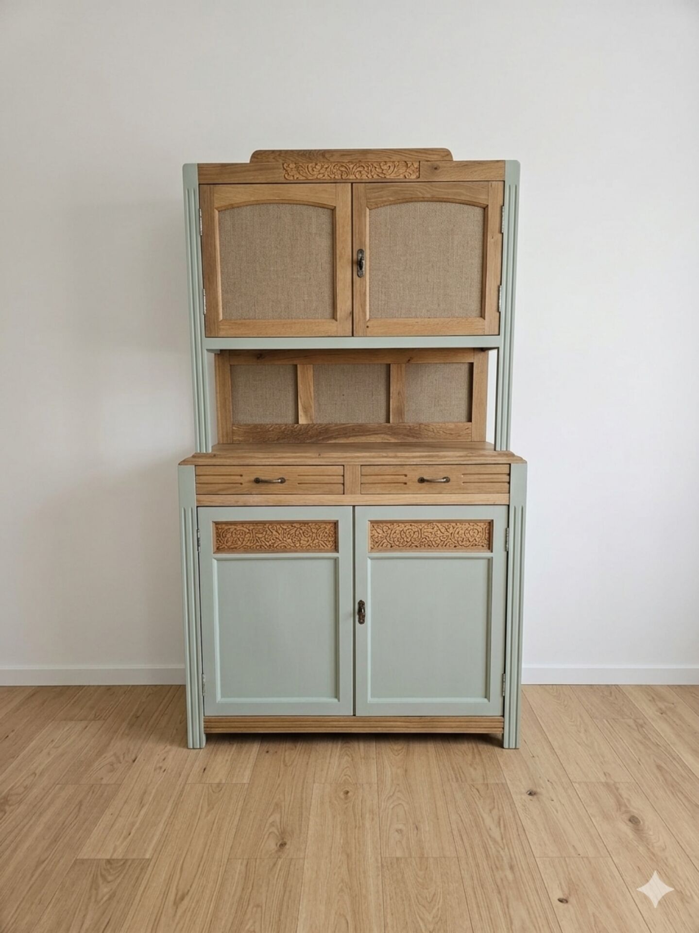 Art Deco sideboard in light oak