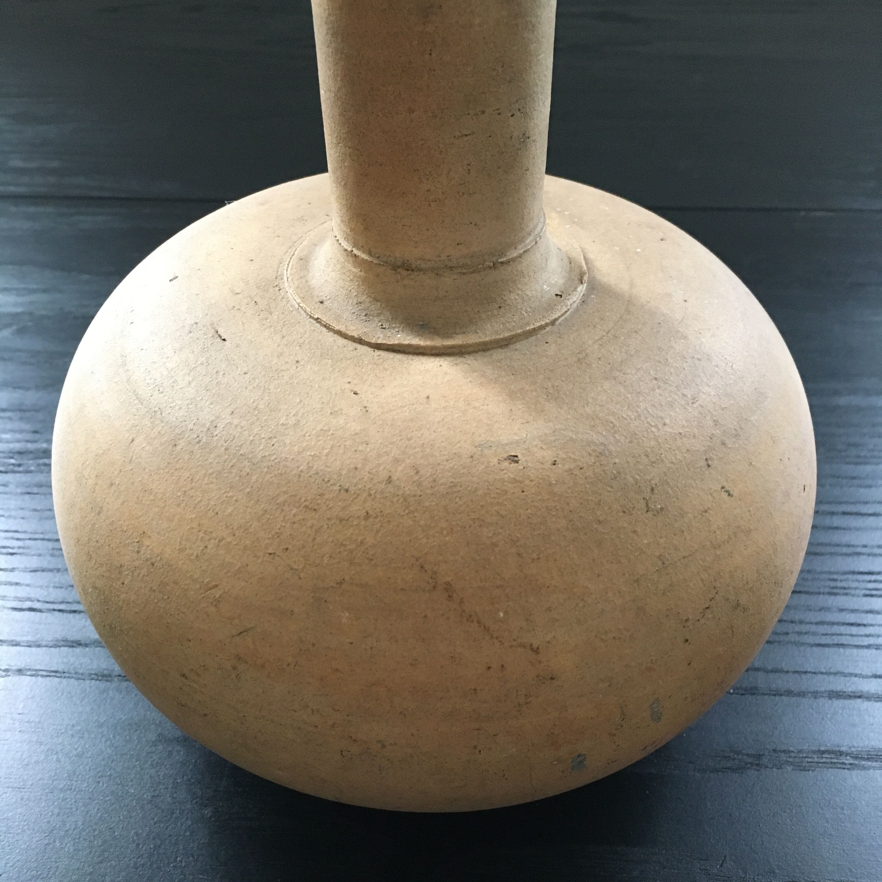 Terracotta heron vase