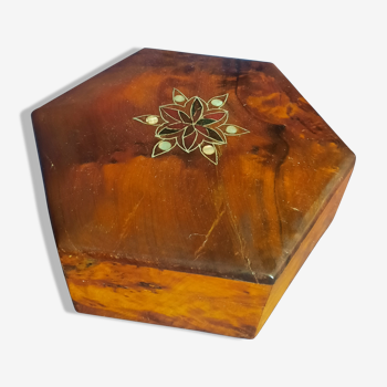 Wooden and mother-of-pearl box