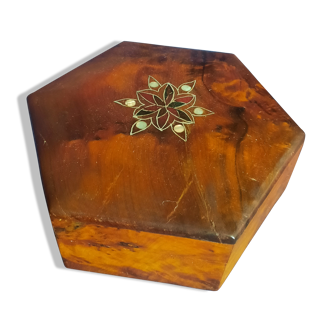 Wooden and mother-of-pearl box