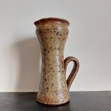 Speckled stoneware pitcher