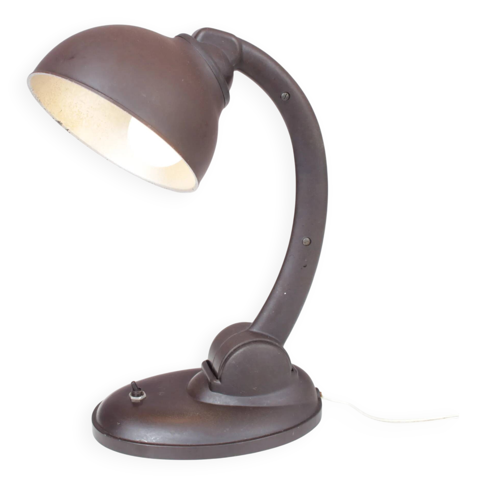 1930s Bakelite desk lamp by Eric Kirkman Cole for ESC, Czech Republic