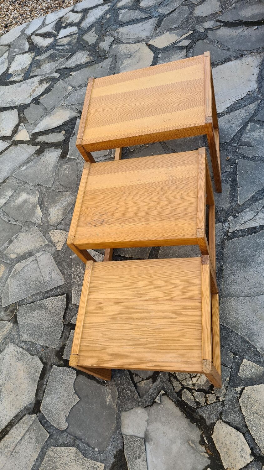 Scandinavian nesting coffee tables