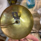 Vintage Brass & Red Adjustable Sconces – Set of 2 (1950s)