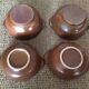 4 stoneware bowls