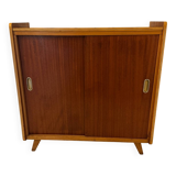 Vintage shoe cabinet with compass legs