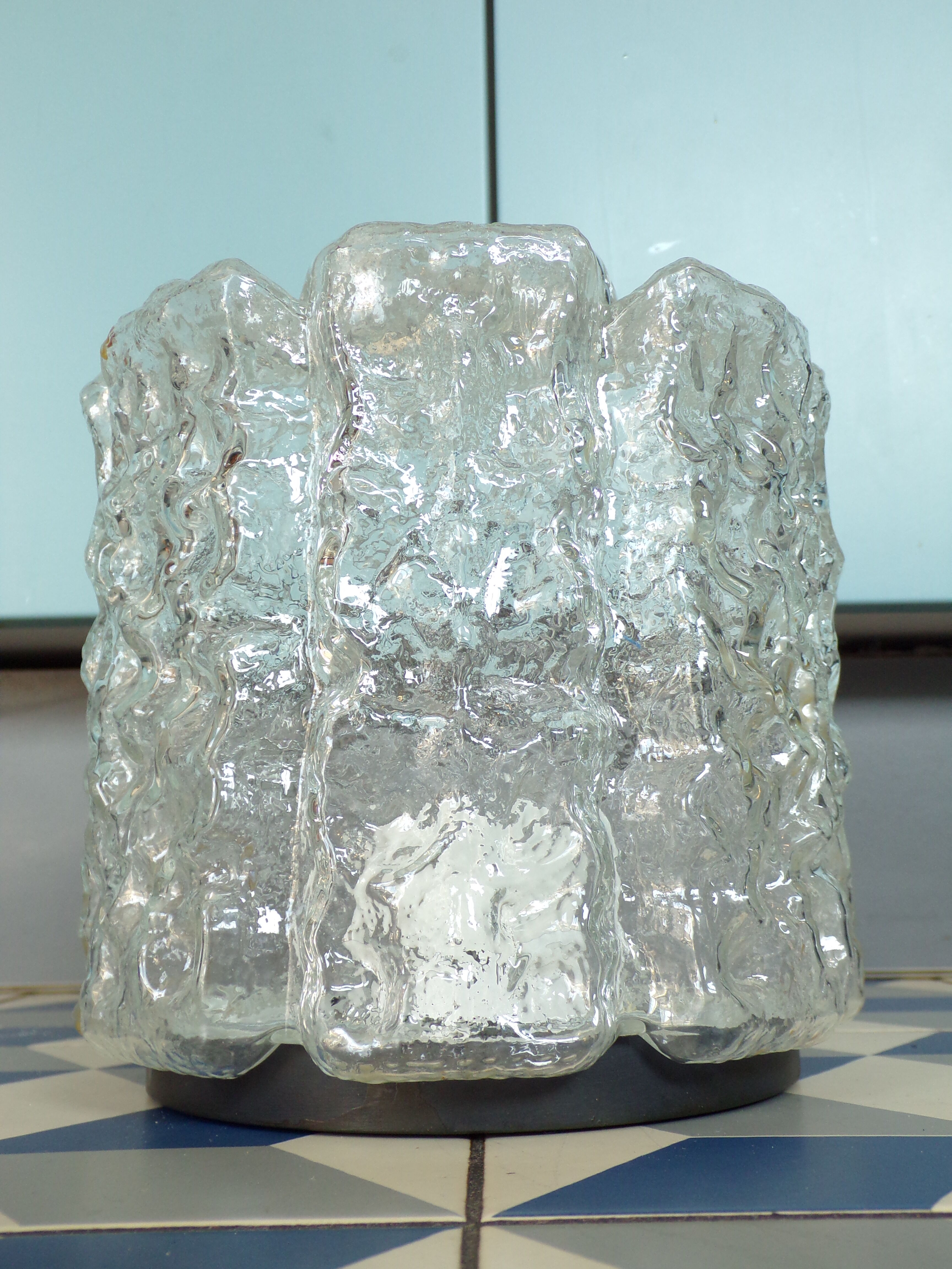 Limburg ceiling lamp in moulded pressed glass