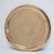 Solid brass tray signed oriental vintage