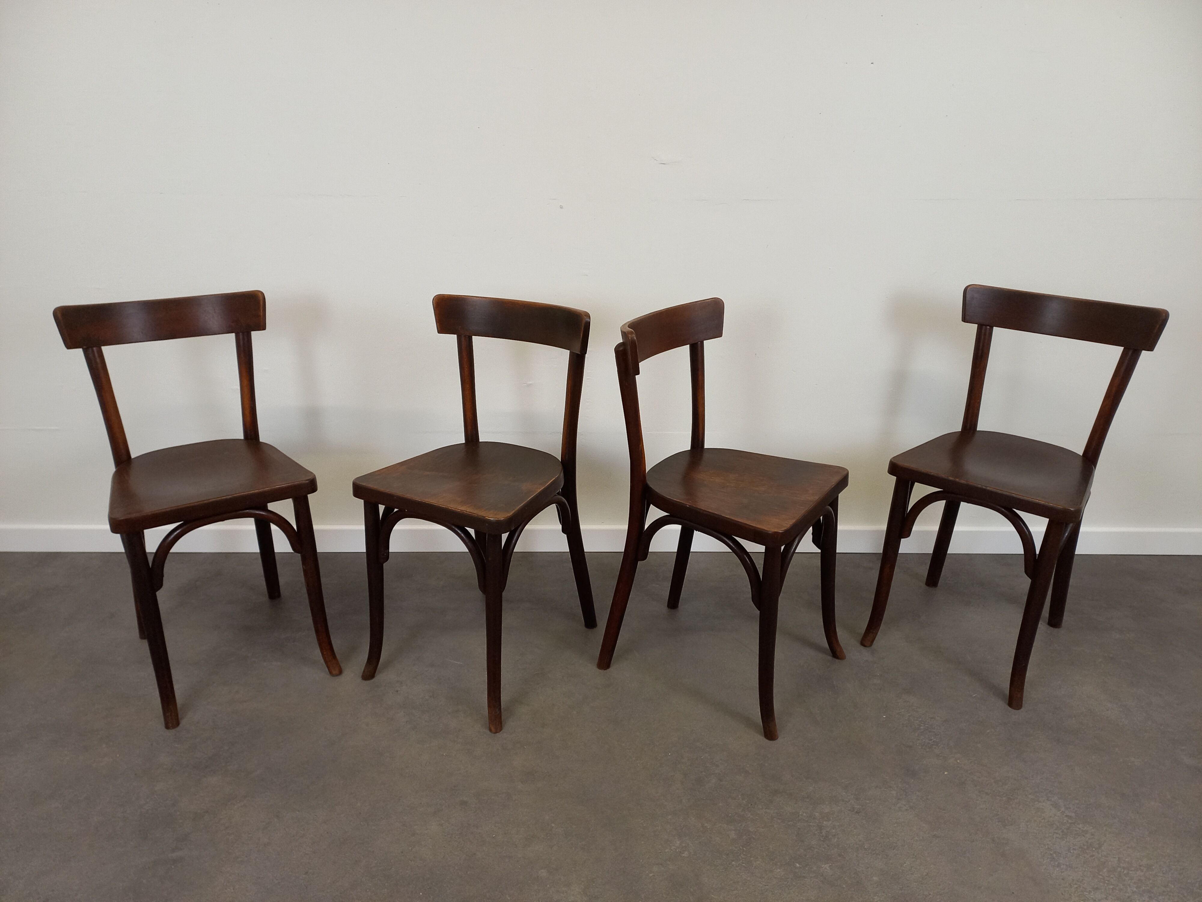 Vintage bistro chairs lot of 4