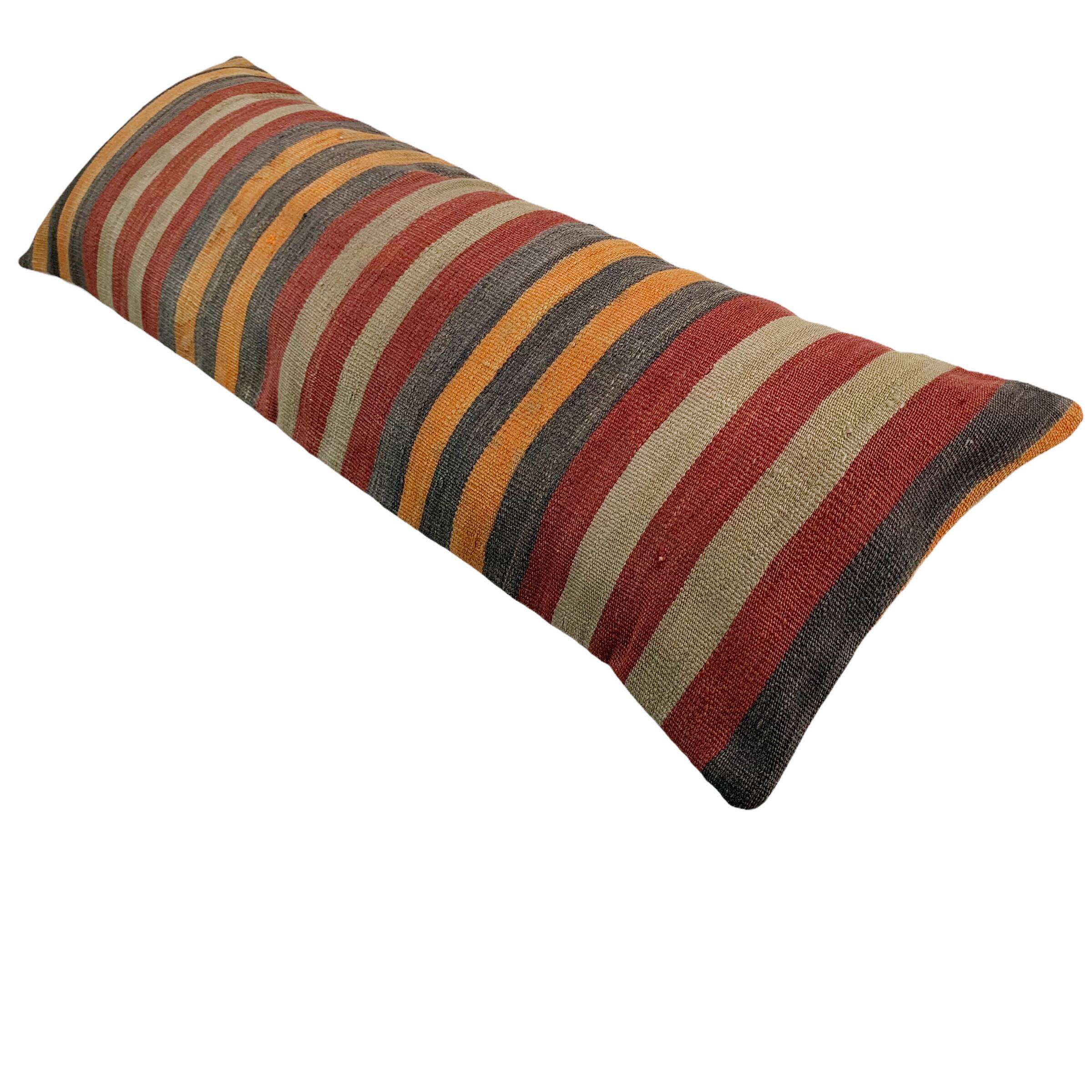 Vintage turkish kilim cushion cover , 120 x 40 cm