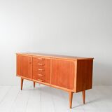 1950s teak and oak Scandinavian sideboard