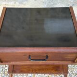 Vintage oak bedside table, 50s and 60s design