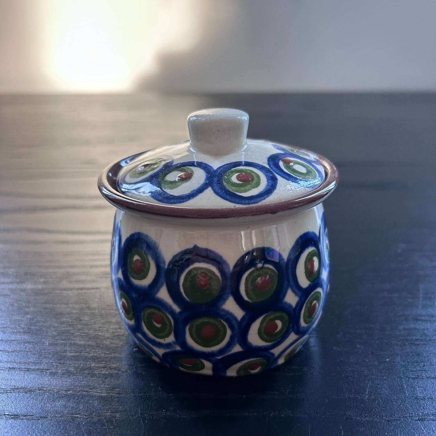 Blue pea sugar bowl