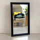 50's black wood mirror