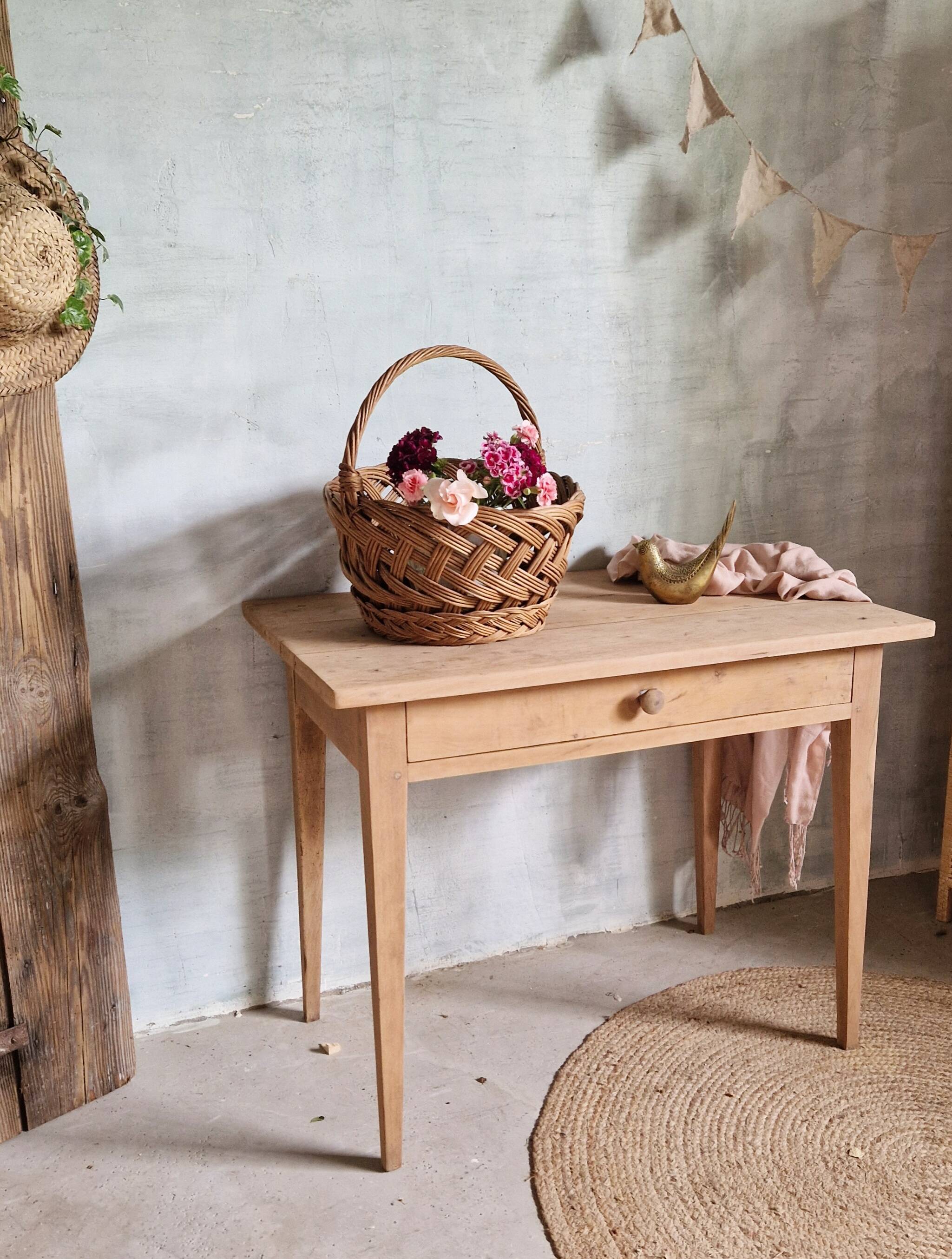 Old and small farm table