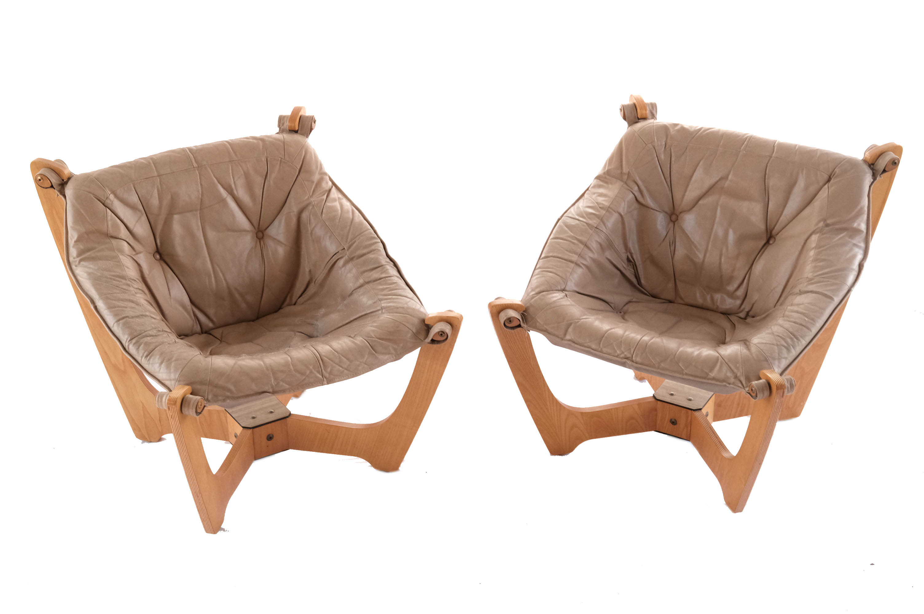 Set of 2 'Luna' armchairs by Odd Knutsen, Norway 1970