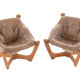 Set of 2 'Luna' armchairs by Odd Knutsen, Norway 1970