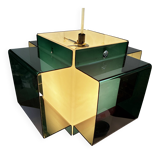 Vintage Pendant • Two-Coloured Acrylic • 1970