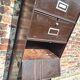 Roneo furniture with vintage metal flaps, old filing cabinet