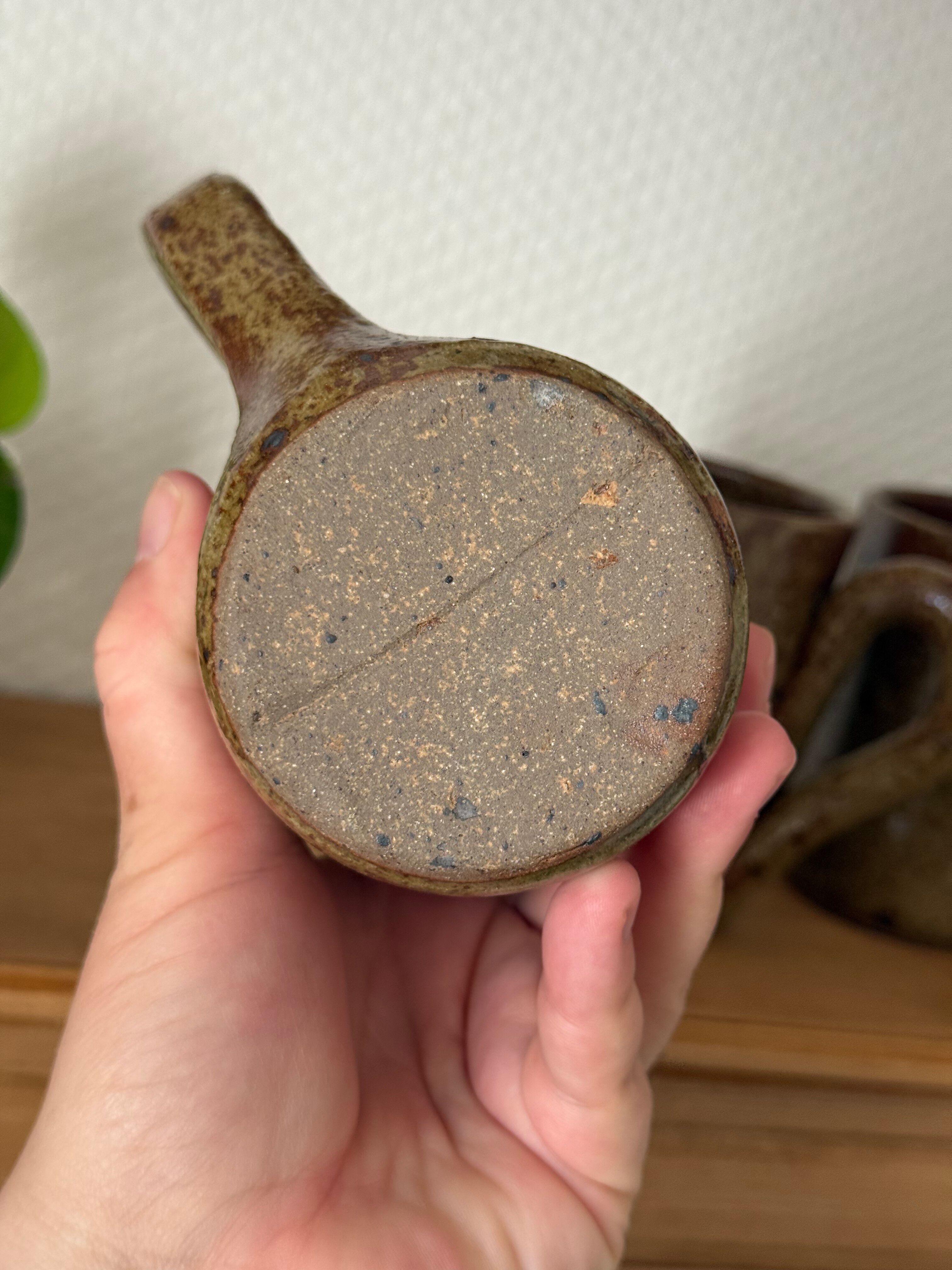 3 pyrite stoneware mugs