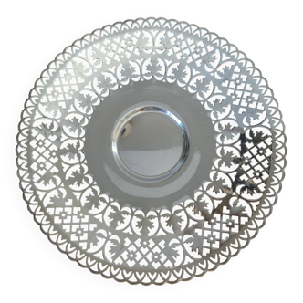 Silver-plated cake dish