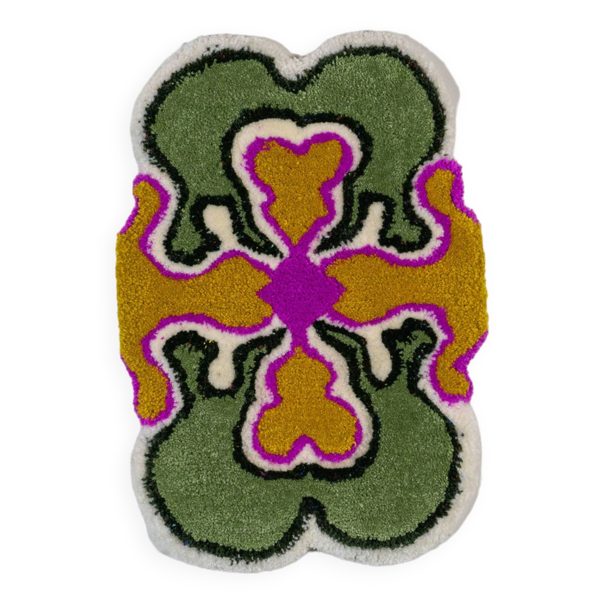 Little Wing, Black Blue, Tufting, 2024