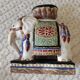 Enamelled ceramic plant holder