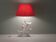 Vintage Italian ceramic table lamp with doves.