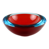 Vintage bowl from the 1960s in multicoloured glass from Murano, Italy.