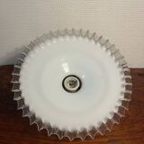 Porcelain wall light with opaline