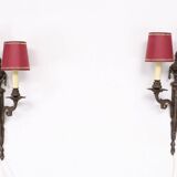 Louis XVI Style Bronze Sconces, Set of 2