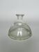 Vase en verre clair vintage moderniste à bulles