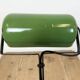 Lampe de banque vintage en émail vert, années 1950