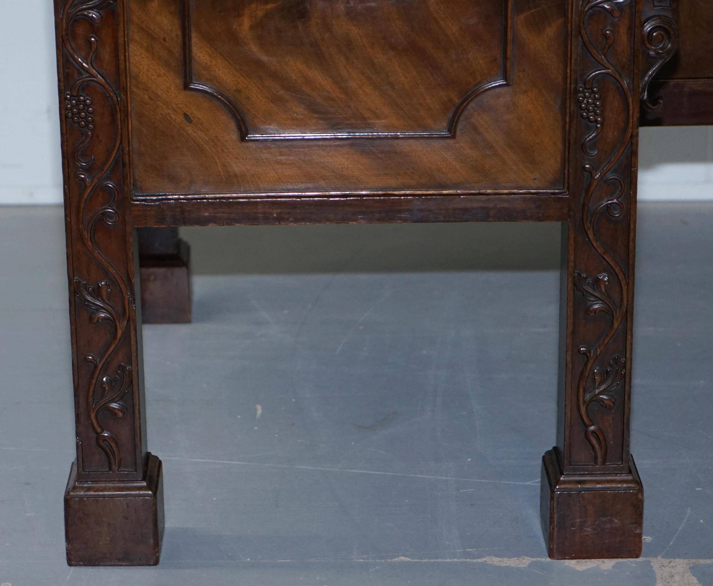 George III mahogany buffet Viscountess Boyd of Ince Castle Chippendale