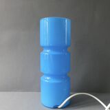 Lampe Fitz en verre bleu, Habitat, 1990