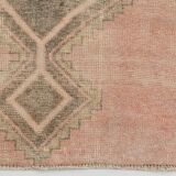 3x12 Pale Red Brown Vintage Runner Rug 80x380Cm SK 21977