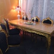 Table + 6 baroque chairs
