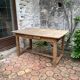 Old farmhouse table made of solid wood