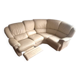 Leather corner sofa, classic leather sofa