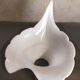 Vintage tulip white lampshade in blown glass Murano
