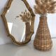Louis XV-style gilded wood mirror - 22x33cm