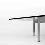 KW1 glass, metal and granite coffee table by Hank Kwint for Metaform 1980s