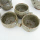 Tea set in glazed sandstone La Hulotte. Folk Art