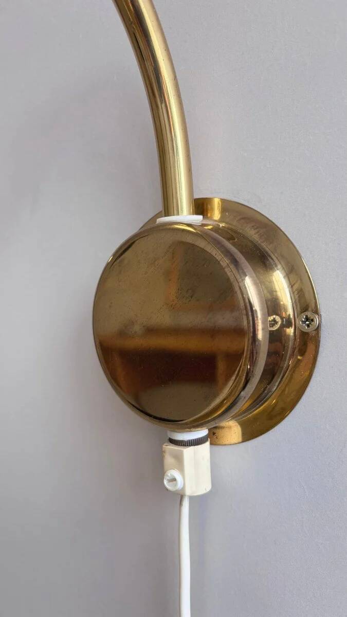 Vintage wall lamp brass