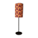 table lamp metal | geometric printed lampshade seventies style