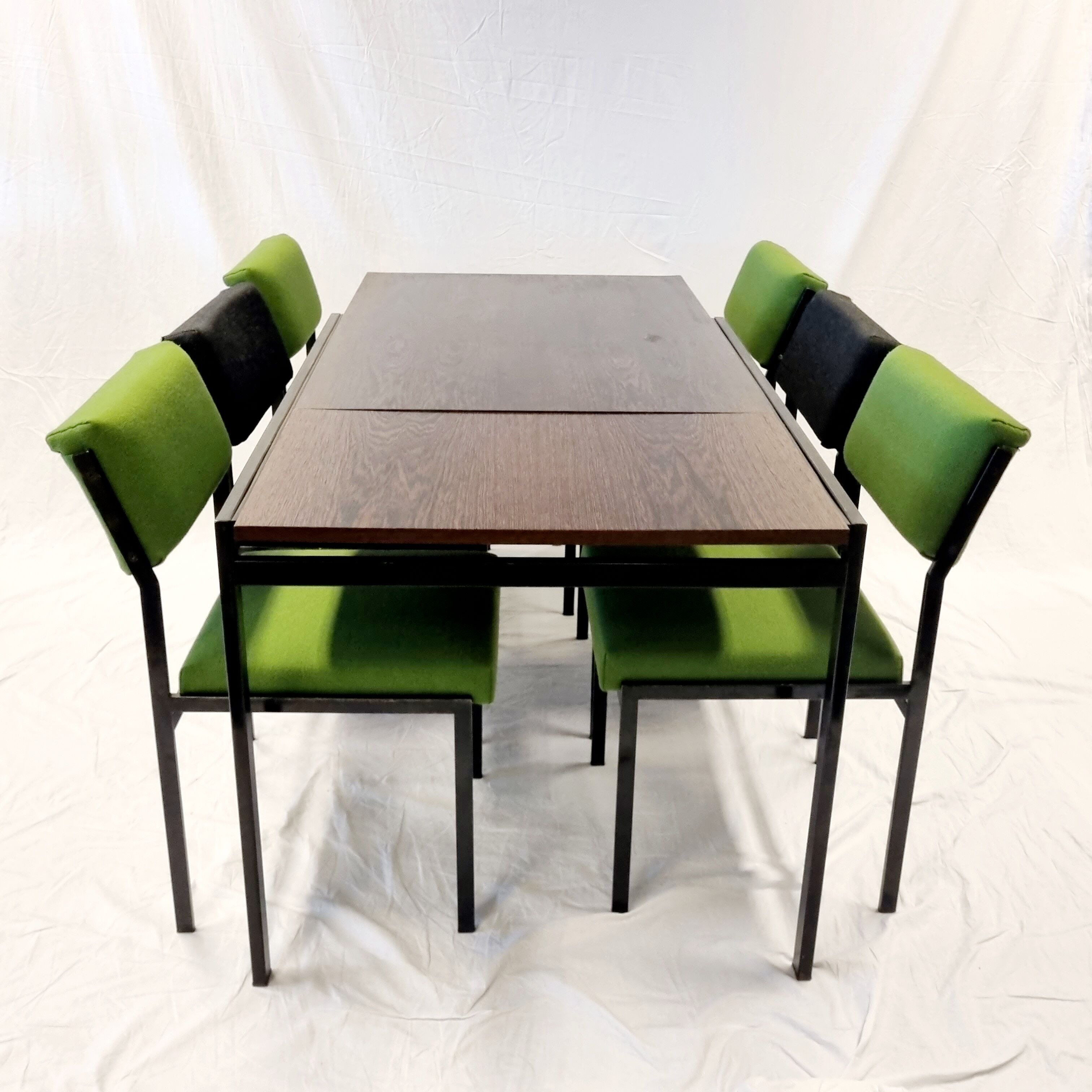 Japan Series Dining Table and Chairs by Cees Braakman for Pastoe, 1960s, Set of 7