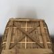 Basket, vintage bamboo laundry basket, toy basket, storage basket