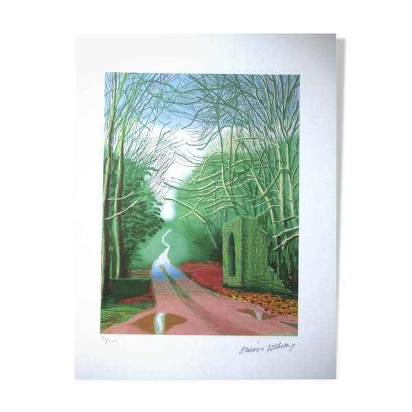 Lithographie de David Hockney signée et numérotée — Beyit