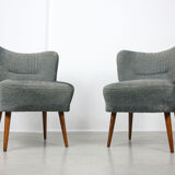 Fauteuils art déco en bleu