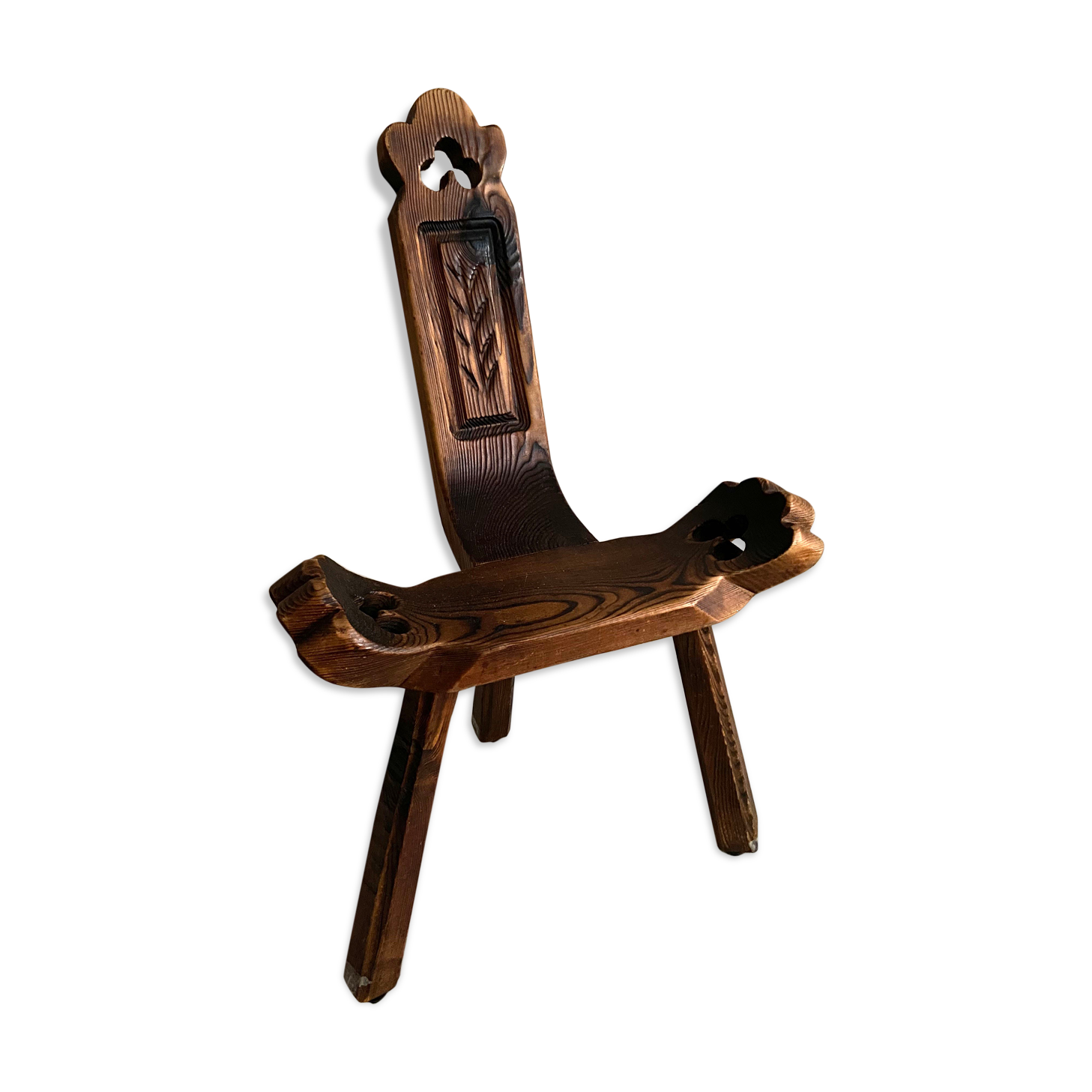 Brutalist tripod chair